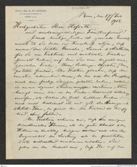 Nachlass Franz Steindachner, Brief von Emil Aug. Goeldi an Franz Steindachner (17.07.1913), Inv.Nr. 168.05, Seite 1